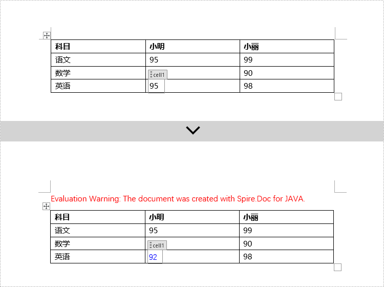 java 修改 word 文档中的内容控件